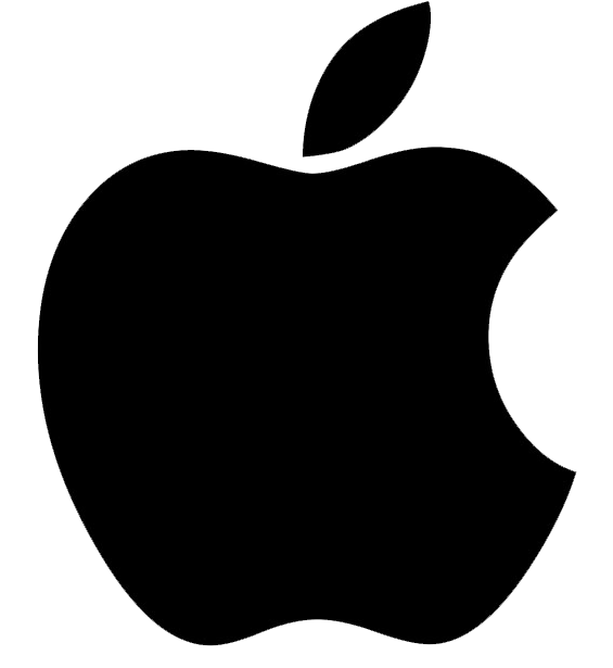apple logo nero